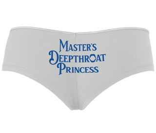 Master's Deepthroat Princess - White Boyshort