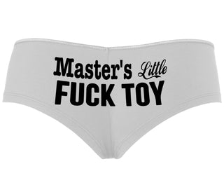 Master's Little Fuck Toy - White Boyshort