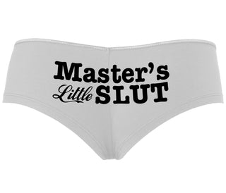 Master's Little Slut - White Boyshort