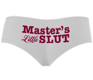 Master's Little Slut - White Boyshort
