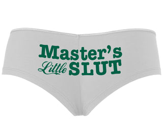 Master's Little Slut - White Boyshort