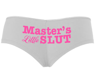 Master's Little Slut - White Boyshort