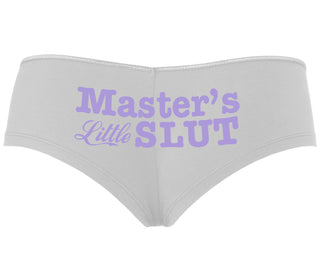 Master's Little Slut - White Boyshort