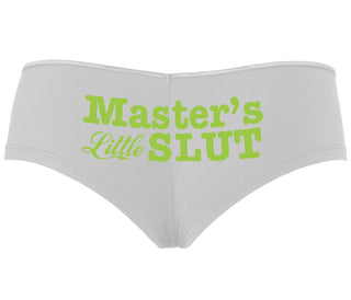 Master's Little Slut - White Boyshort
