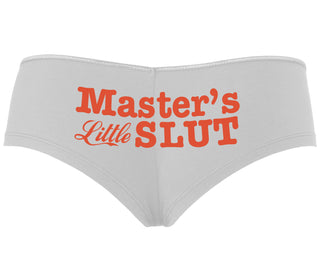 Master's Little Slut - White Boyshort