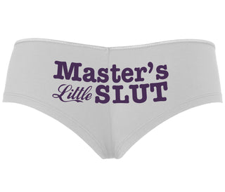 Master's Little Slut - White Boyshort