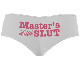 Master's Little Slut - White Boyshort