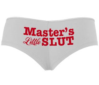 Master's Little Slut - White Boyshort