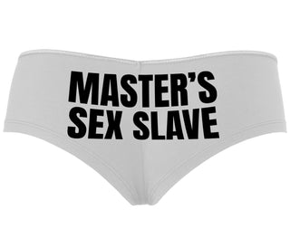Masters Sex Slave - White Boyshort