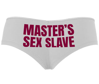 Masters Sex Slave - White Boyshort