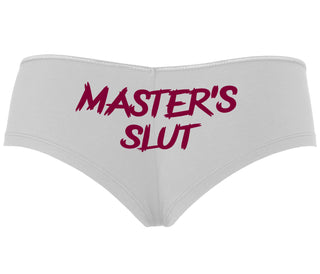 Master's Slut - White Boyshort