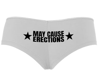 May Cause Erections - White Boyshort