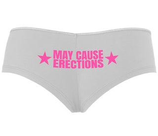 May Cause Erections - White Boyshort