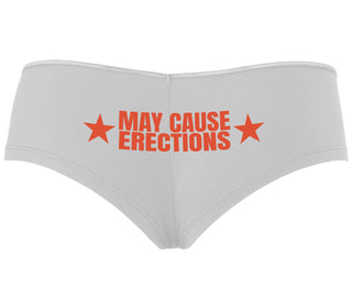 May Cause Erections - White Boyshort
