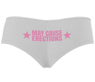 May Cause Erections - White Boyshort
