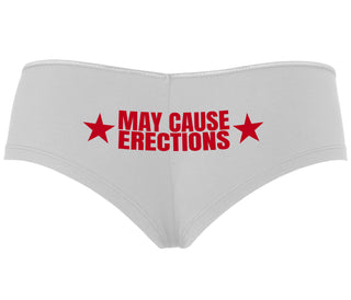 May Cause Erections - White Boyshort