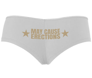 May Cause Erections - White Boyshort