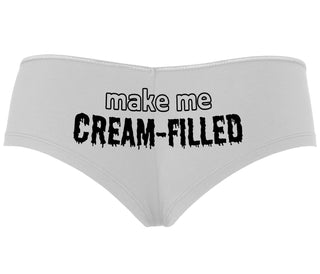 Make Me Cream Filled - White Boyshort