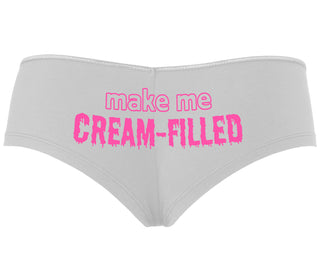 Make Me Cream Filled - White Boyshort