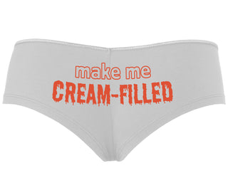 Make Me Cream Filled - White Boyshort