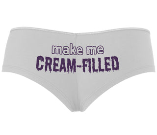 Make Me Cream Filled - White Boyshort