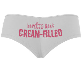 Make Me Cream Filled - White Boyshort