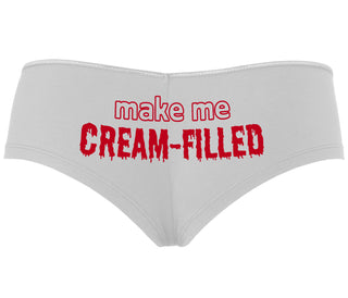 Make Me Cream Filled - White Boyshort