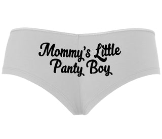 Mommy's Little Panty Boy - White Boyshort