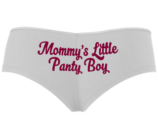 Mommy's Little Panty Boy - White Boyshort