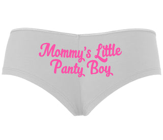 Mommy's Little Panty Boy - White Boyshort