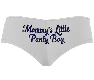 Mommy's Little Panty Boy - White Boyshort