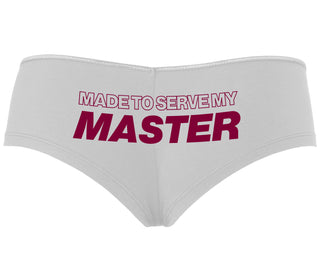 Made To Serve My Master - White Boyshort