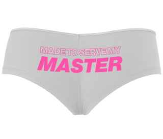 Made To Serve My Master - White Boyshort