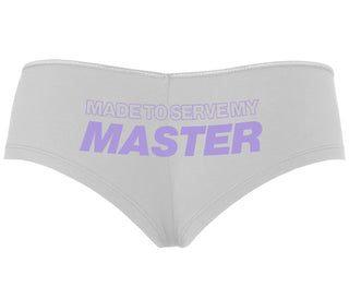Made To Serve My Master - White Boyshort