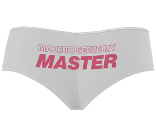 Made To Serve My Master - White Boyshort