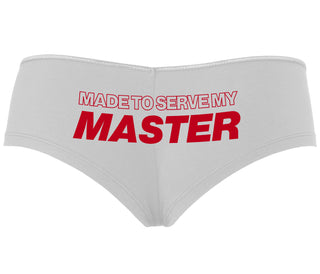 Made To Serve My Master - White Boyshort