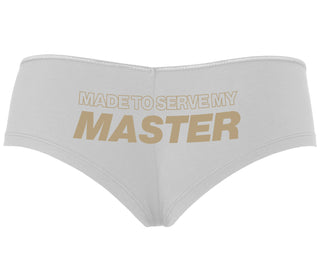 Made To Serve My Master - White Boyshort