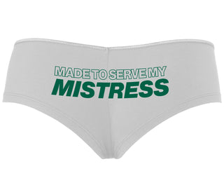 Made To Serve My Mistress - White Boyshort