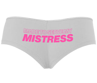 Made To Serve My Mistress - White Boyshort