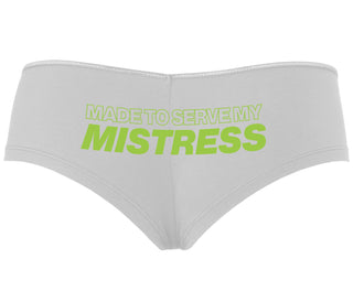 Made To Serve My Mistress - White Boyshort