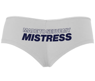 Made To Serve My Mistress - White Boyshort