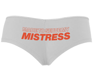Made To Serve My Mistress - White Boyshort