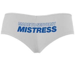 Made To Serve My Mistress - White Boyshort