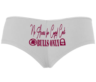 No Caged Cuck Cock - Bulls Only - White Boyshort