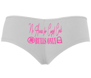 No Caged Cuck Cock - Bulls Only - White Boyshort