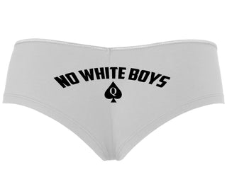 No White Boys - Queen Of Spades - White Boyshort