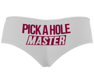 Pick A Hole Master - White Boyshort