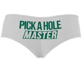 Pick A Hole Master - White Boyshort