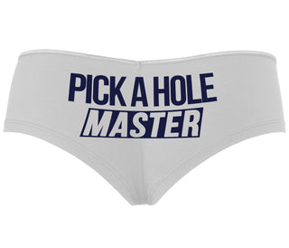 Pick A Hole Master - White Boyshort