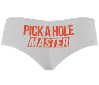 Pick A Hole Master - White Boyshort